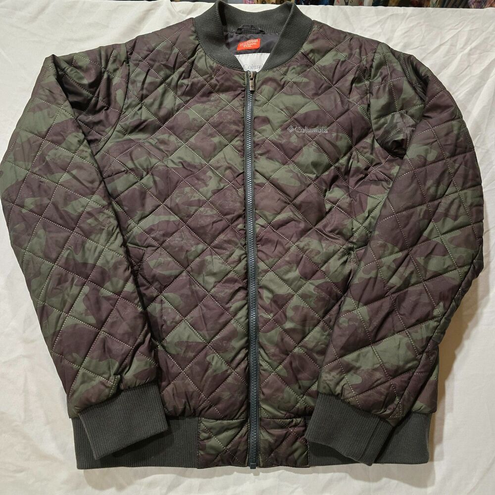 Columbia Camo Thermo Coil Quilted Jacket Sz L